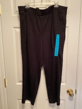 Danskin Black Luxe Retro Jogger Pants…size 2X